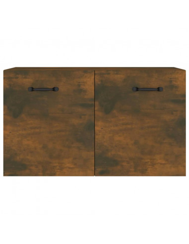 Armadietto a Muro Rovere Fumo 60x36,5x35 cm Legno Multistrato