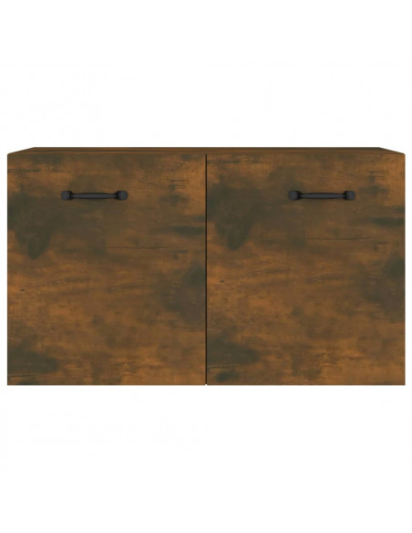 Armadietto a Muro Rovere Fumo 60x36,5x35 cm Legno Multistrato