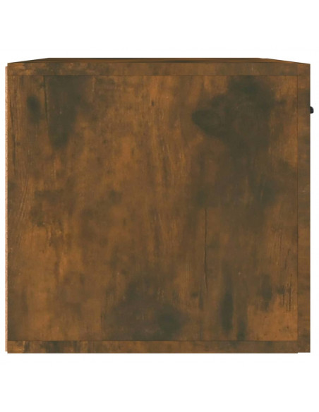 Armadietto a Muro Rovere Fumo 60x36,5x35 cm Legno Multistrato