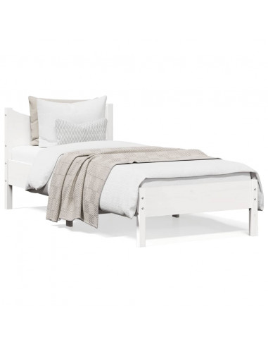 Giroletto Bianco 75x190 cm in Legno Massello di Pino