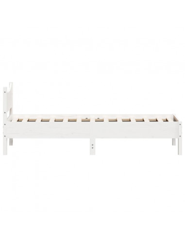 Giroletto Bianco 75x190 cm in Legno Massello di Pino