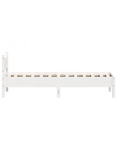 Giroletto Bianco 75x190 cm in Legno Massello di Pino