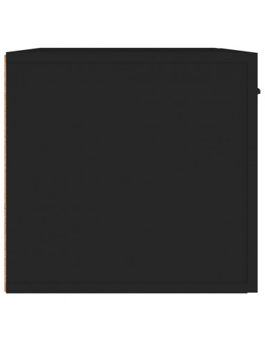 Armadietto a Muro Nero 60x36,5x35 cm in Legno Multistrato