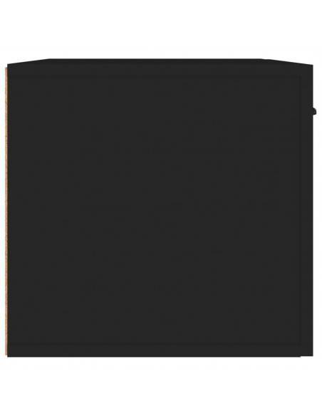 Armadietto a Muro Nero 60x36,5x35 cm in Legno Multistrato