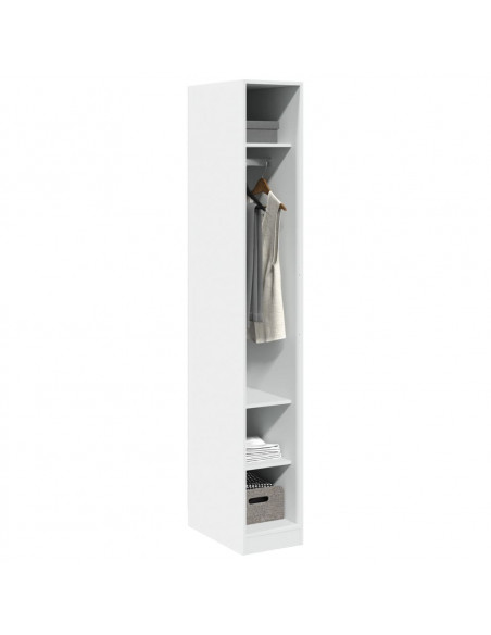 Armadio Bianco 30x50x200 cm in Legno Multistrato