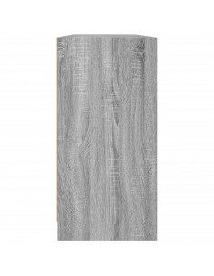 Libreria con Ante Grigio Sonoma 204x37x75 cm Legno Multistrato 2