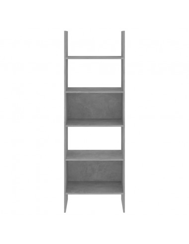 Libreria Grigio Cemento 60x35x180 cm in Legno Multistrato