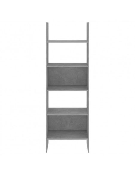 Libreria Grigio Cemento 60x35x180 cm in Legno Multistrato