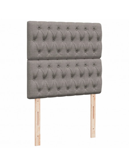 Giroletto a Molle con Materasso Tortora 100x200 cm in Tessuto