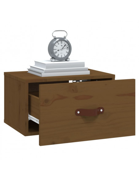 Comodini a Muro 2 pz Miele 40x29,5x22 cm