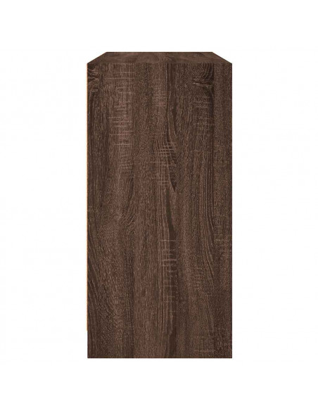Credenza Rovere Marrone 102x37x75,5 cm in Legno Multistrato