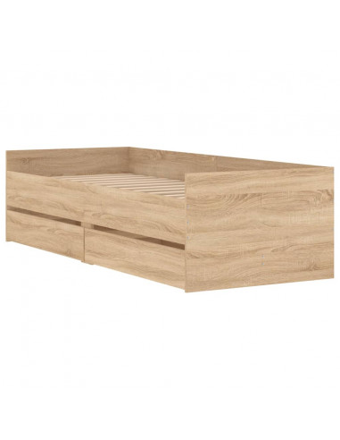 Giroletto con Cassetti Rovere Sonoma 90x200 cm