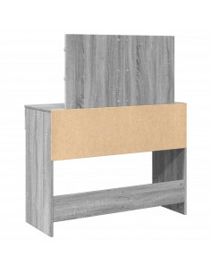 Toeletta con LED Grigio Sonoma 100x40x120 cm 2