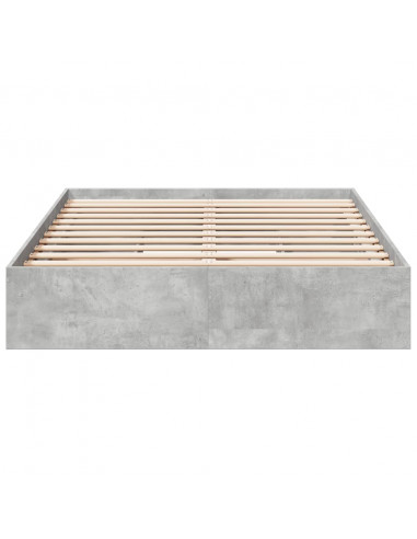 Giroletto Cassetti Grigio Cemento 135x190 cm Legno Multistrato