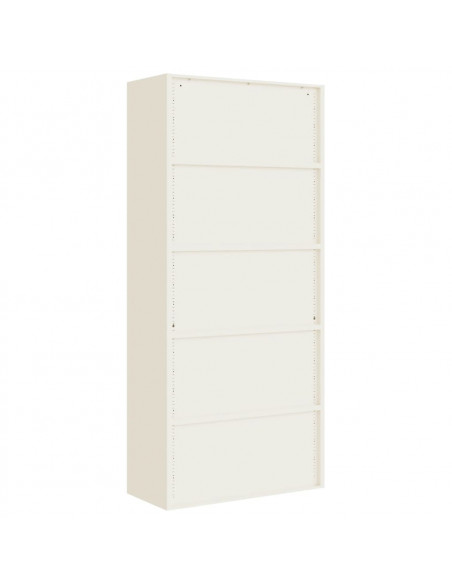 Armadio Classificatore Bianco 90x40x240 cm in Acciaio