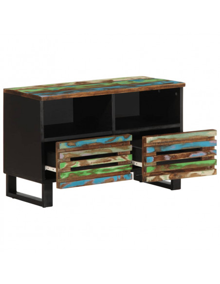 Mobile Porta TV 70x34x46 cm in Legno Massello di Acacia