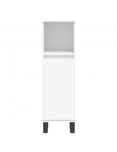 Set di Mobili da Bagno 3 pz Bianco in Legno Multistrato