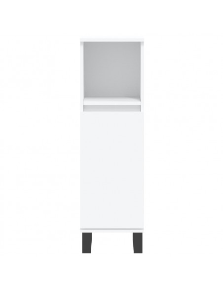 Set di Mobili da Bagno 3 pz Bianco in Legno Multistrato