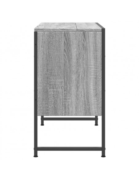 Mobile Lavabo Bagno Grigio Sonoma 60x30x60 cm Legno Multistrato