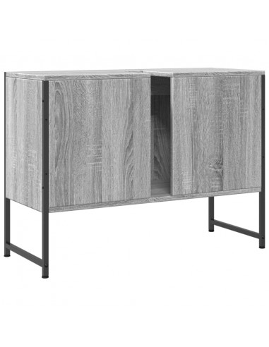 Mobile Lavabo Bagno Grigio Sonoma 60x30x60 cm Legno Multistrato