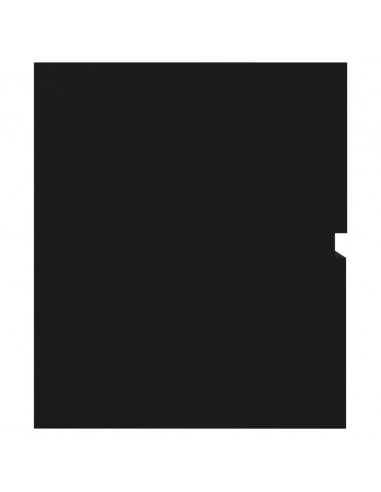 Mobile Lavabo Nero 60x38,5x45 cm in Legno Multistrato