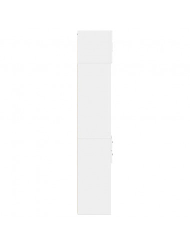 Mobile Sottile Bianco 40x42,5x225 cm in Truciolato