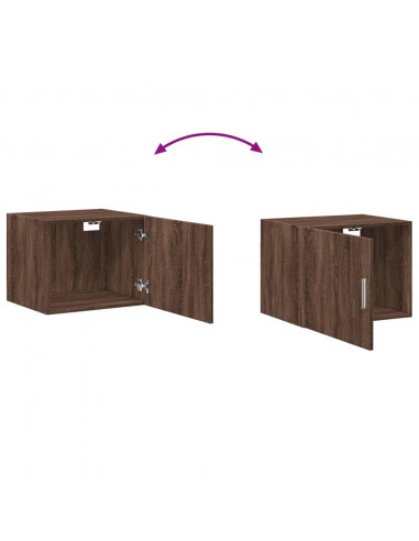 Mobile a Parete Rovere Marrone 50x42,5x40 cm Legno Multistrato