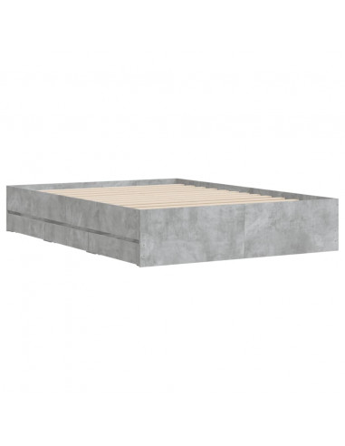 Giroletto Cassetti Grigio Cemento 120x190 cm Legno Multistrato