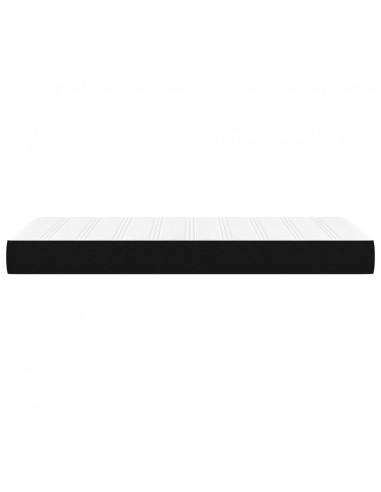Materasso a Molle Insacchettate Nero 90x200x20 cm in Tessuto