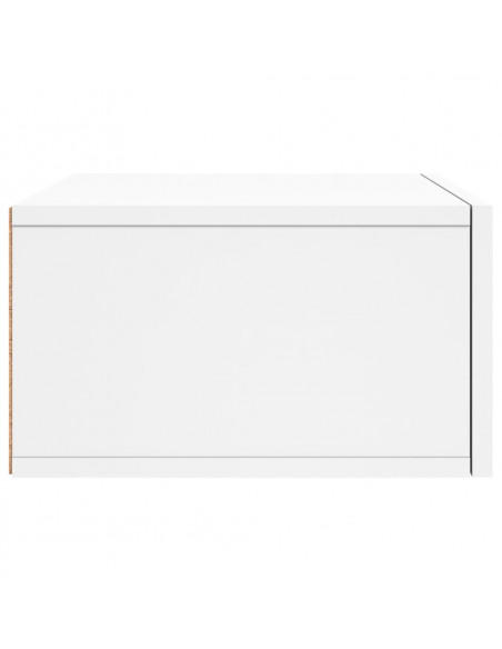 Comodino a Muro Bianco 35x35x20 cm