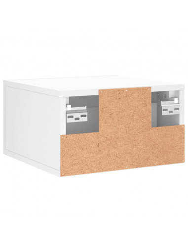 Comodino a Muro Bianco 35x35x20 cm