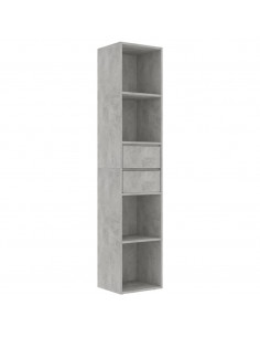 Libreria Grigio Cemento 36x30x171 cm in Legno Multistrato 2