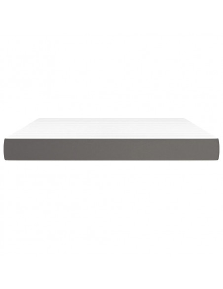 Materasso a Molle Grigio 180x200x20 cm in Similpelle