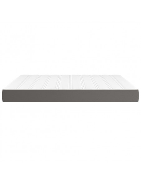 Materasso a Molle Grigio 180x200x20 cm in Similpelle