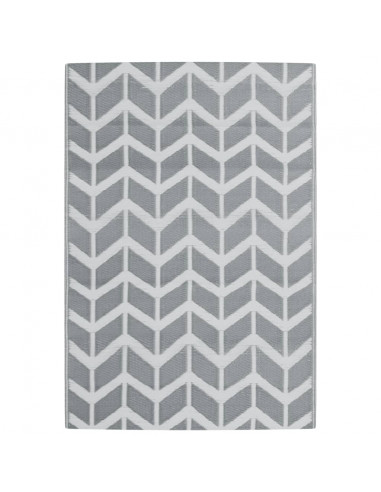 Tappeto da Esterni Grigio 140x200 cm in PP