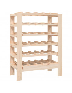 Portavini 61,5x30x82 cm in Legno Massello di Pino 2