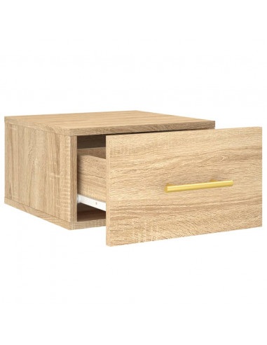 Comodini a Muro 2 pz Rovere Sonoma 35x35x20 cm