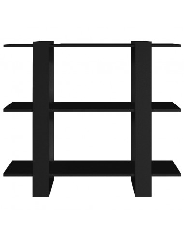 Libreria/Divisorio Nero 100x30x87 cm