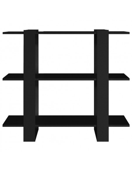 Libreria/Divisorio Nero 100x30x87 cm