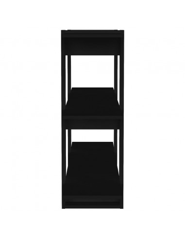 Libreria/Divisorio Nero 100x30x87 cm