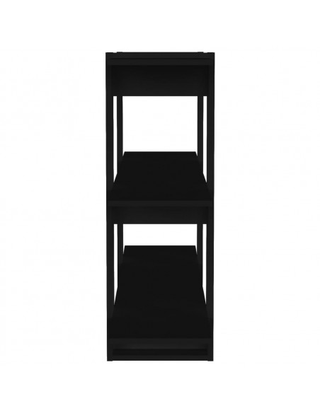 Libreria/Divisorio Nero 100x30x87 cm