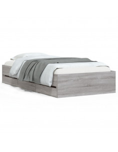 Giroletto Cassetti Grigio Sonoma 75x190 cm Legno Multistrato 2