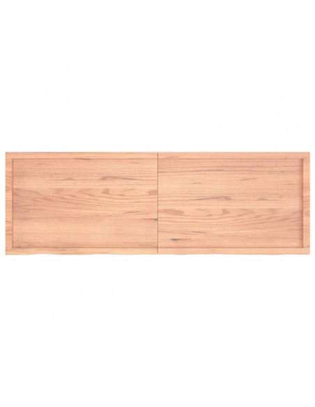 Piano Bagno Marrone 180x60x(2-6) cm Legno Massello Trattato