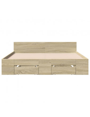 Giroletto Cassetti Rovere Sonoma 120x190 cm Legno Multistrato