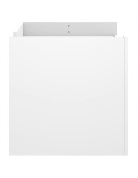 Tavolino da Salotto Bianco 100x50x50 cm in Legno Multistrato
