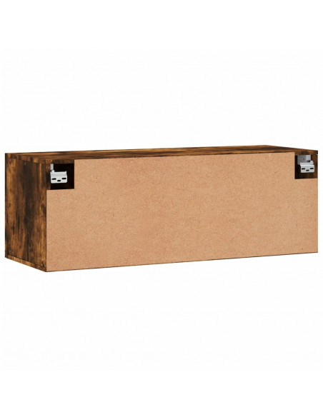 Mobile a Parete Rovere Fumo 100x36,5x35 cm in Legno Multistrato