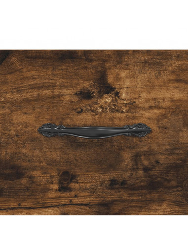 Mobile a Parete Rovere Fumo 100x36,5x35 cm in Legno Multistrato