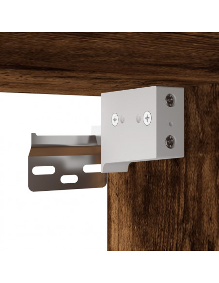 Mobile a Parete Rovere Fumo 100x36,5x35 cm in Legno Multistrato