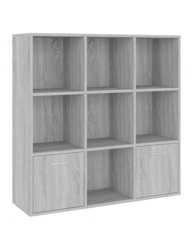 Libreria Grigio Sonoma 98x30x98 cm