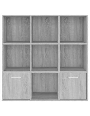 Libreria Grigio Sonoma 98x30x98 cm